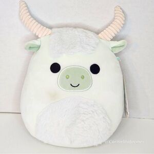 IVER 🐮 Mint Fuzzy Belly Highland Cow Original Squishmallows By Kellytoy NWT